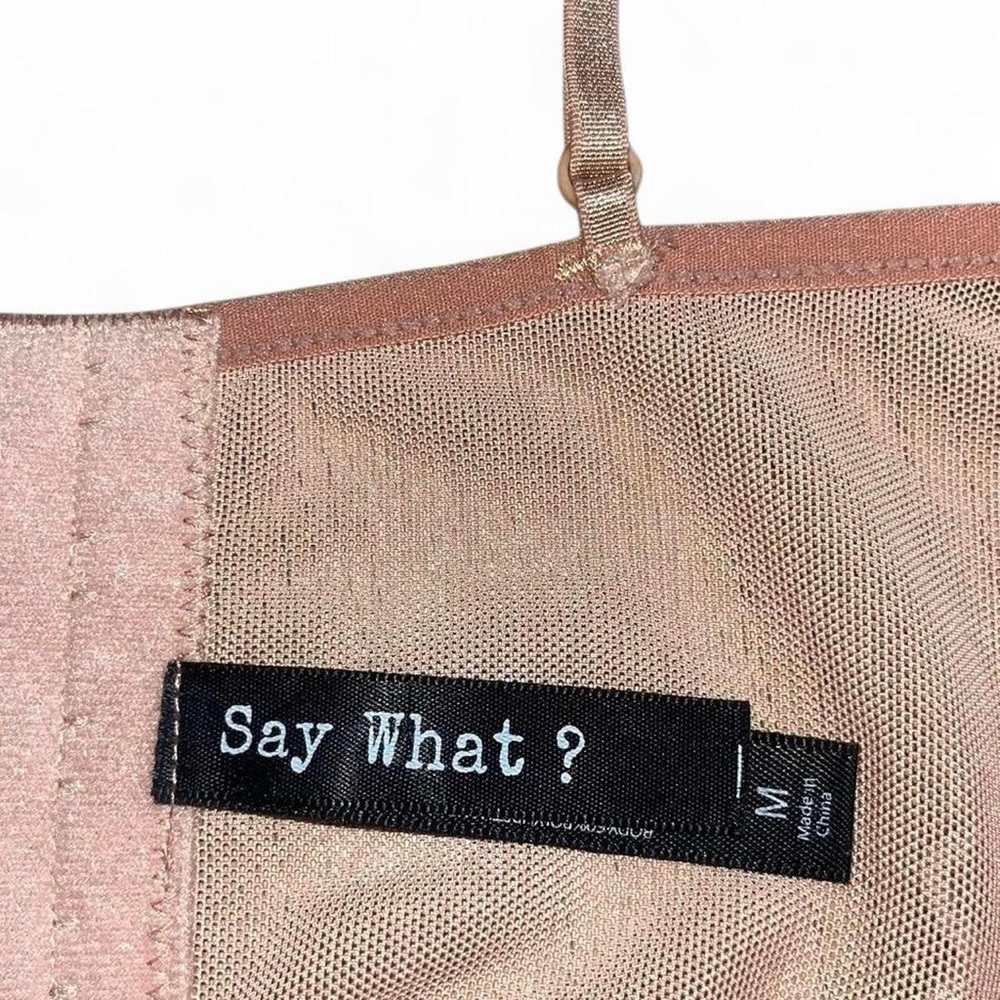 Say What? Pink Mesh Bralette - Picture 5 of 5